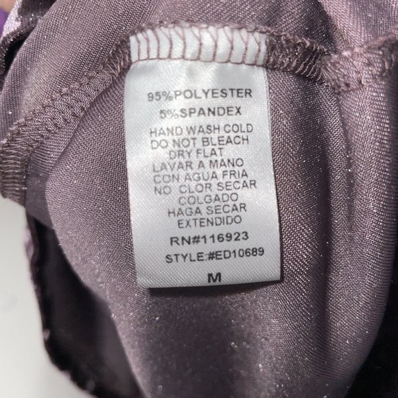 EASEL Los Angeles Purple Crushed Velvet Dress - Sz M - Picture 10 of 10